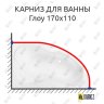 Карниз для ванны Sensea Глоу 170 Усиленный 25 мм MrKARNIZ фото 1
